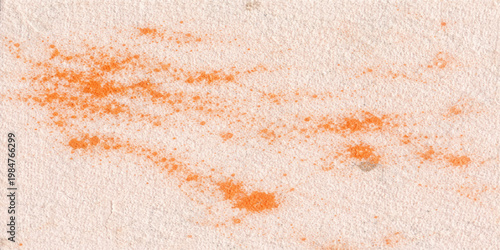 A textured red and yellow abstract paint pattern with grunge rusty metal details and old marble stone surface design