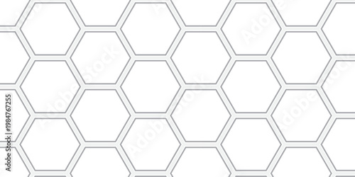 Honeycomb pattern hexagon illustration wallpaper cell geometric seamless design.	