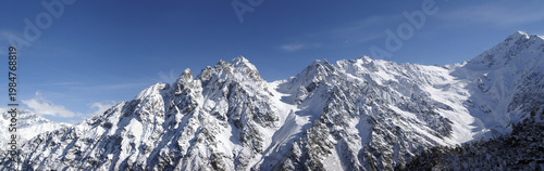Panorama Caucasus Mountains