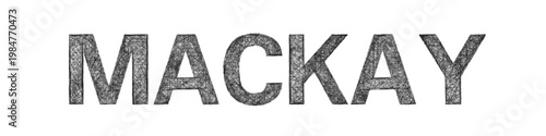 Sketch Mackay text design element