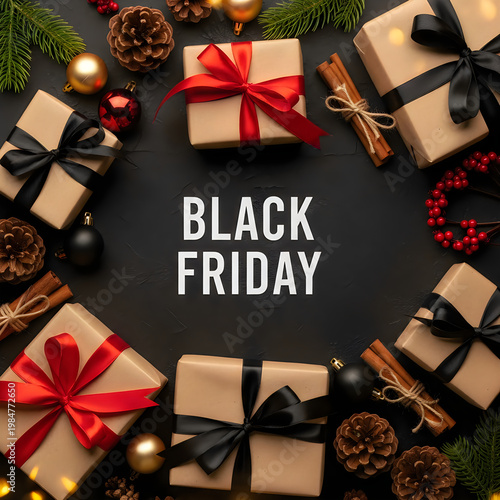 Black friday sale festive gifts and holiday shopping deals