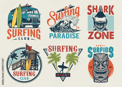 Surfing graphics and designs