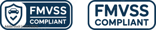 FMVSS Compliant Badge Icons for Automotive Safety Certification and Regulatory Compliance
