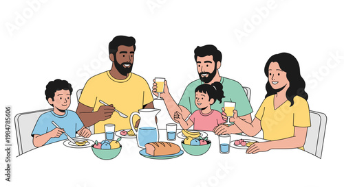 A cheerful man in a blue shirt sits and thoughtfully signs a document, suggesting agreement, approval, and professional decision-making. Perfect for m