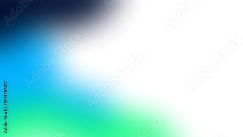 Minimal abstract element of blue and green gradient waves with grainy texture