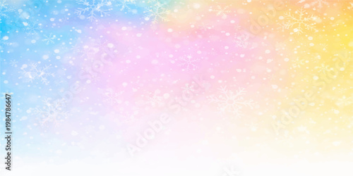 Abstract colorful bokeh background with glowing stars winter holiday sparkle decoration design