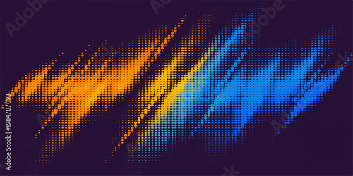 Abstract vector background with colorful light waves, music equalizer and glowing digital rainbow design