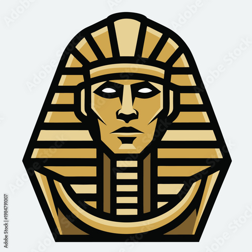 mummy design vector illustration logo ancient egypt