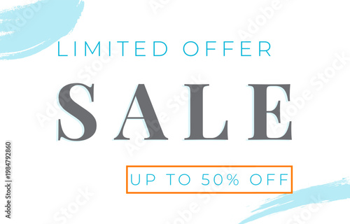 Clean Limited Offer Sale Vector 