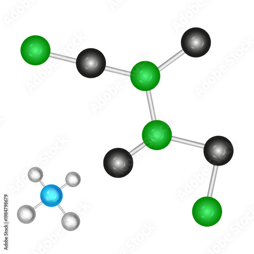 crystal lattice with molecules