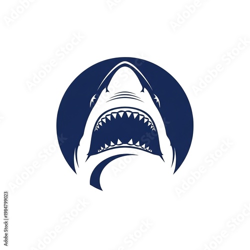 Sharp and Fierce Shark Mascot Logo for Competitive Branding