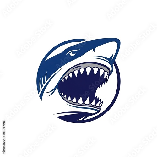 Gaming Shark Mascot Logo Vector with Intense Expression