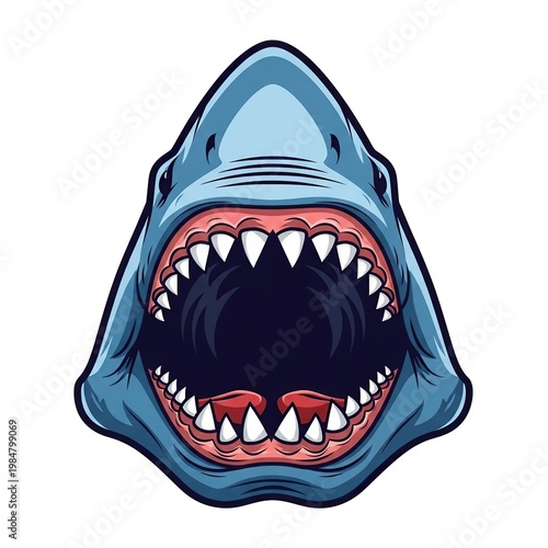 Unique Shark Mascot Logo Design for Sports and Esports