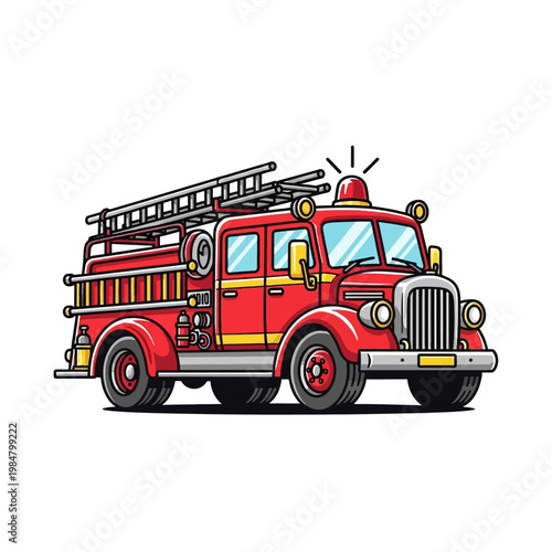 Fire trucks illustration 