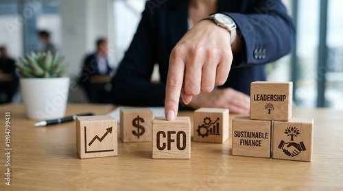 businessman holding a business card with a word sale