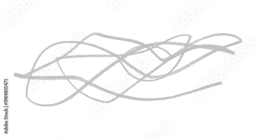 Foto Gray scribbles on a transparent background in a tangled mess