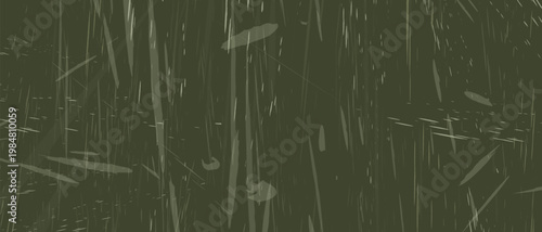 Olive green background with faint white vertical lines and splatters abstract texture