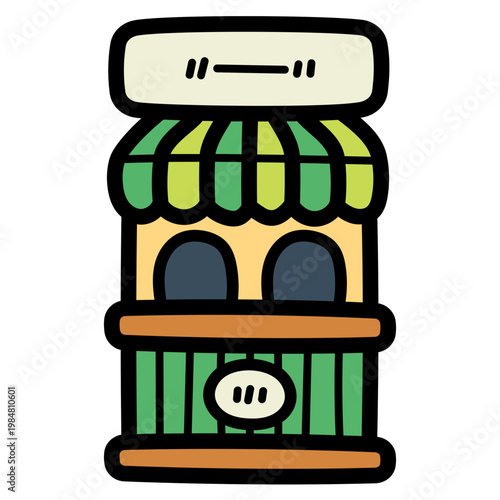 ticket office illustration