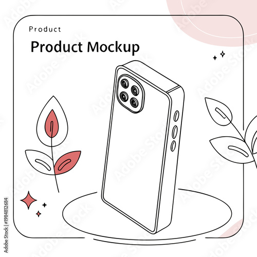 A smartphone with a camera on the back