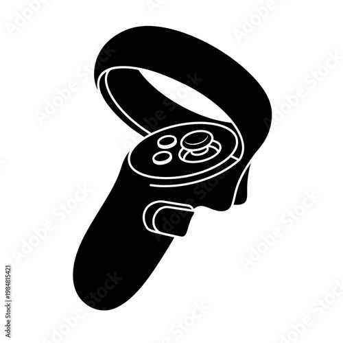 VR Controller Silhouette Icon Design