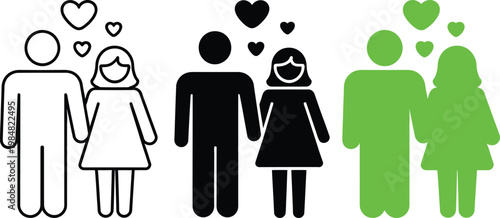 Diverse family structures with emotional connections depicted in silhouettes