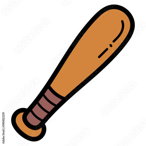 Baseball bat illustration