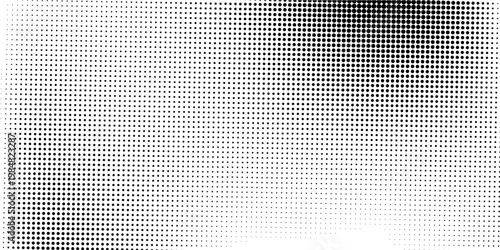 Halftone faded gradient texture. Grunge halftone grit background. White and black sand noise wallpaper. Retro pixilated vector backdrop