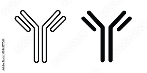Antibody icon UI vector. Vector icon set.
