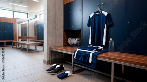 Calmly arranged team equipment reflects readiness and anticipation