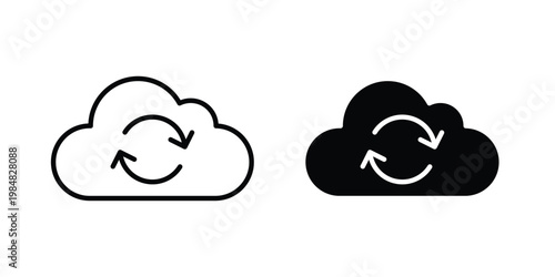 Backup icon UI vector. Vector icon set.