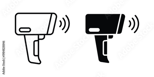 Barcode scanner icon UI vector. Vector icon set.