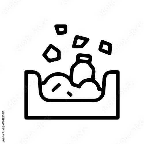 Trash bin illustration