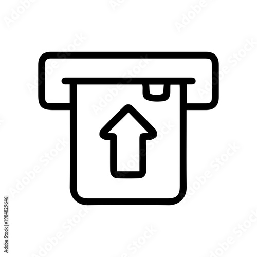 ATM cash withdrawal icon