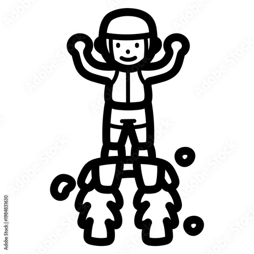 Flyboard illustration