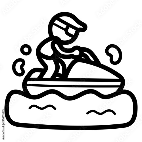 Jet ski illustration