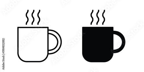 Coffee icon UI vector. Vector icon set.