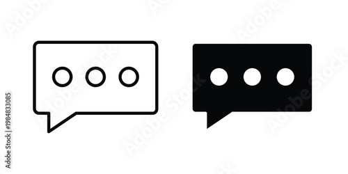 Comments icon UI vector. Vector icon set.