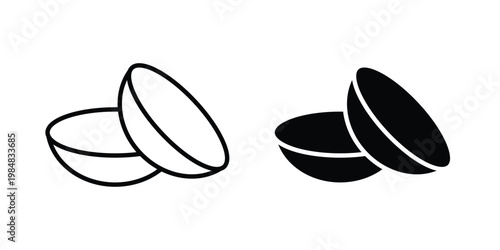 contact lenses icon UI vector. Vector icon set.