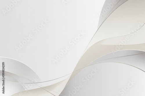 Elegant Wavy White and Gray Gradient Curves for a Modern Professional Presentation Template