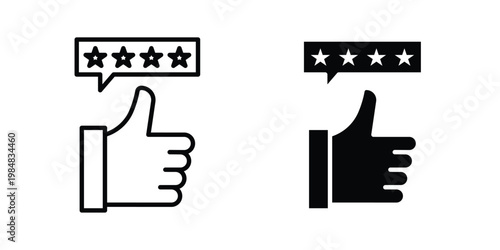 Customer feedback icon UI vector. Vector icon set.