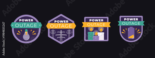 Power Outage Badge Set