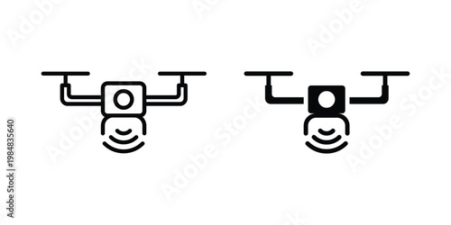Drone icon UI vector. Vector icon set.