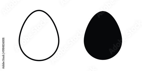 Egg icon UI vector. Vector icon set.