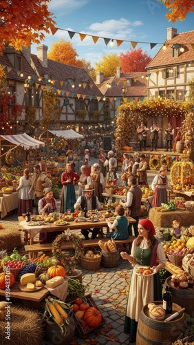 Colorful souvenir shop in Barcelona city with cultural decorations and travel gifts in a busy market store