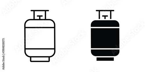 Gas cylinders icon UI vector. Vector icon set.