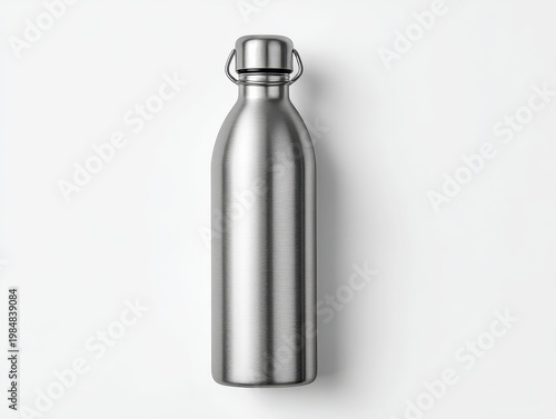 Modern Reusable Stainless Steel Bottle Mockup Blank style
