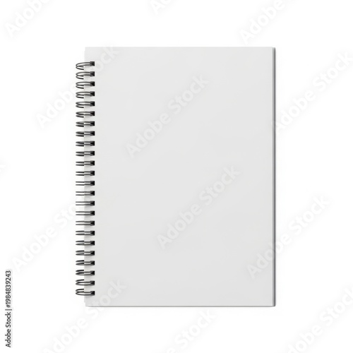 A blank spiral-bound notebook ready for writing or note-taking
