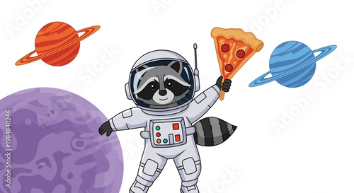 A funny cartoon android, zombie, and alien wear futuristic space suits and Halloween hero masks in this vector illustration of a robot character and skeleton boy