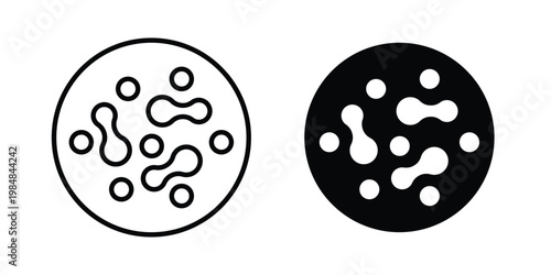 Microorganism icon UI vector. Vector icon set.
