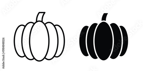 Pumpkin icon UI vector. Vector icon set.